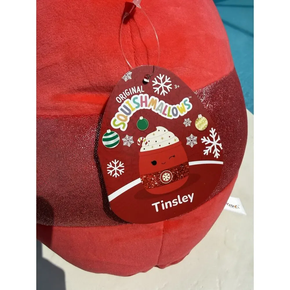 Rare Squishmallow Tinsley Winking Peppermint Latte 12
